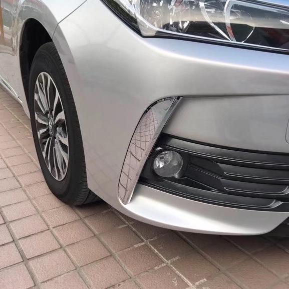 Front Fog Light Eyebrow Grille & Exterior Trims for 2016-2019 Toyota Corolla