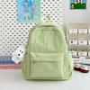 School bag new high value fresh sweet candy color backpack junior high school students lightweight travel backpack