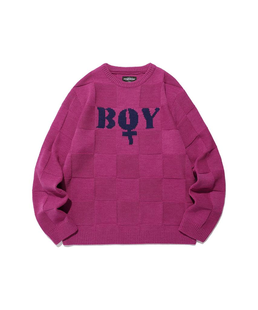 NICEGHOSTCLUB Boy L/S Knit Tee_Pink(Ng2Efuk607A)