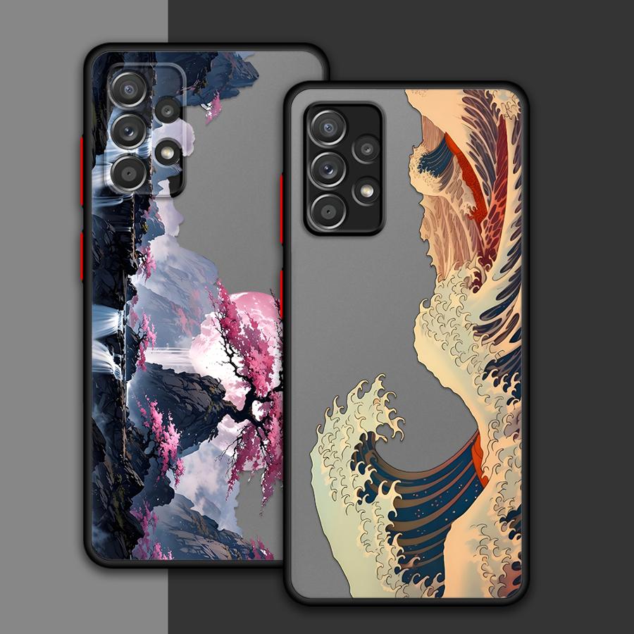 Creative Landscape Viewing Phone Cover Case for Samsung Galaxy A35 A52S A72 A53 A34 A36 A56 A55 A14 A23 A16 A15 A73 A33 A17 A52