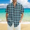 Men's Fashion Casual Loose Hawaiian Print Short-sleeved Shirt