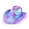 Lighted Fun Cowboy Hat Fixed Shape Halloween Christmas Party Gatherings Supplies