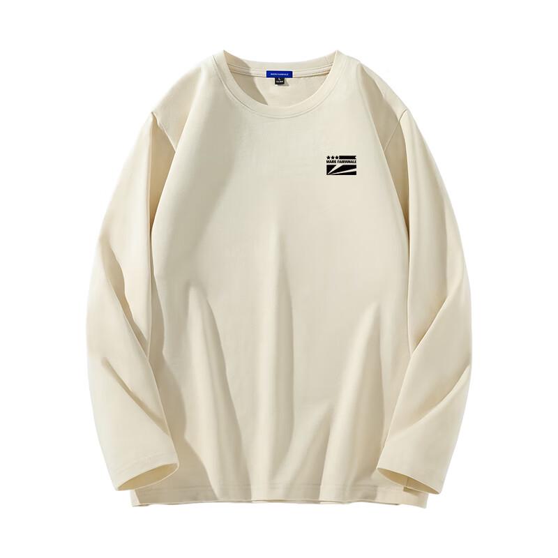 Mark Hua Fei Men's Pure Cotton Long Sleeve T-Shirt
