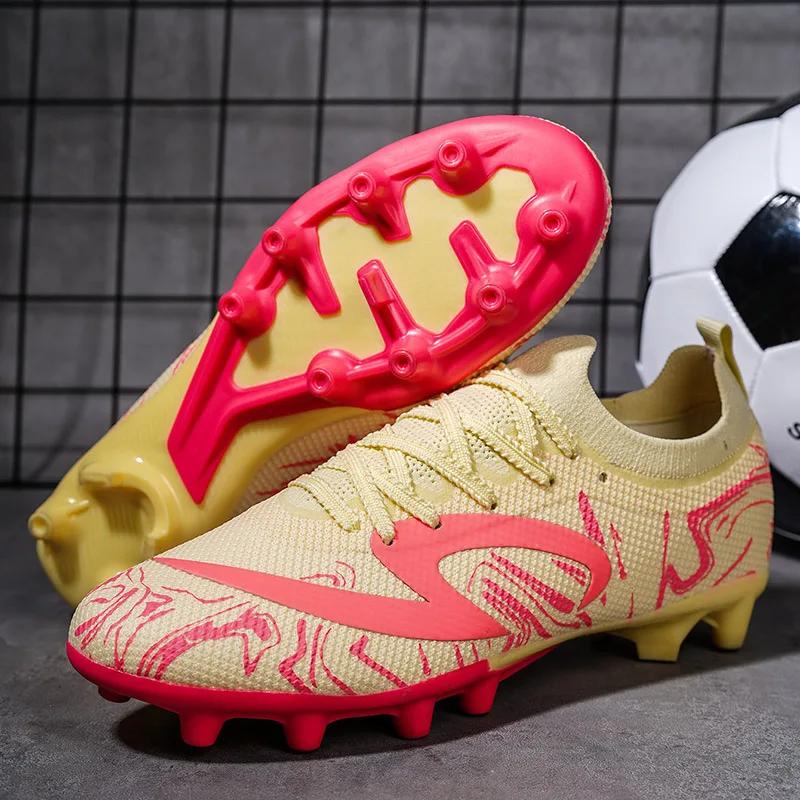 New Men Football Boots Sport Breathable Training Grass Soccer Shoes High-quality Hot-selling Women Unisex Students Professional