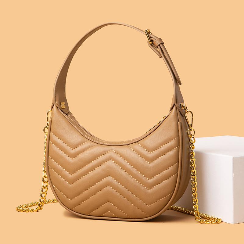 Leather Fashion Armpit Bag Summer Foreign Casual Shoulder Messenger Bag Simple Fashion Tote Bag Women