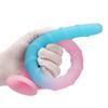 A190 Multicolor Luminous Silicone Long Anal Whip for Erotic Play