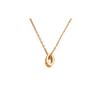Hermes Mini Pop H Classic Fashion Pendant Necklace Women Necklace Orange Gold H147992F-02