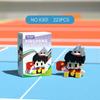 Creative DIY Cute Table Tennis Racket Building Block Model Tiny Particle Educational Assembly Toy Christmas Gift