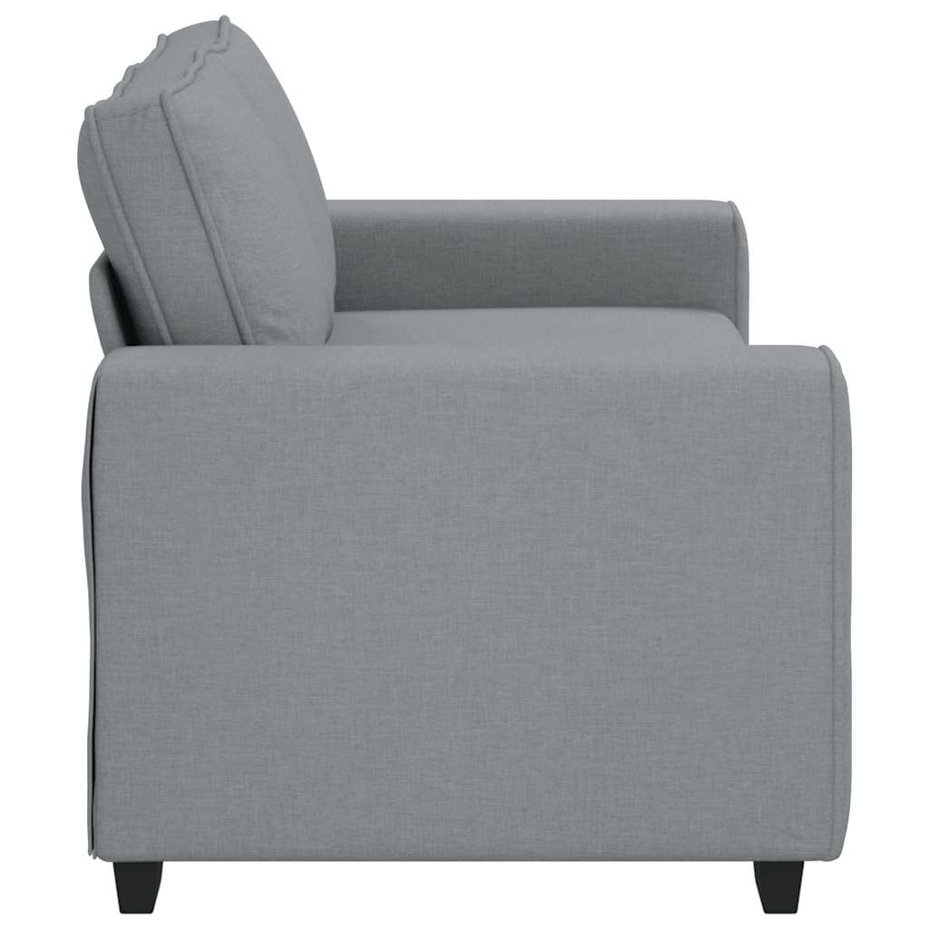 2 Seater Sofa Light Grey 180 x 77 x 82 cm Fabric