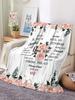 Christian Inspirational Throw Blanket X Perfect Catholic  Spiritual Gifts for Women Home Textile Soft Cozy Christmas Gift