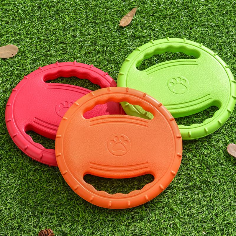 EVA Bite Resistant Flying Disc Dog Toys For Dog Multifunction Pet Puppy Training Toys Outdoor Interactive Game Pet Dogs Products