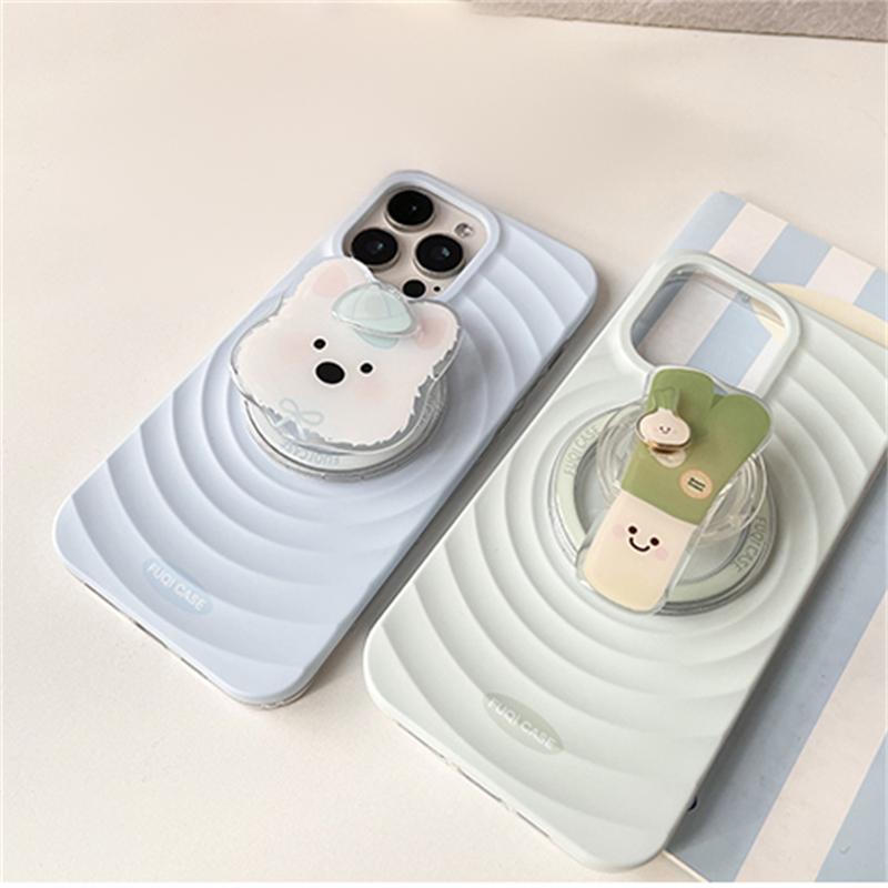 Cute Rotate Puppy Vegetable Teeth Magnetic Holder Grip Tok Griptok Phone Stand Holder Support For iPhone For Pad Magsafe Smart