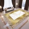 Modern Golden Luxury Carpet  Non-slip Bedroom Mat Large Living Room Decoration Home Rugs Customizable Coffee Table Lounge Rugs