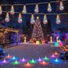Solar Hemp Rope Fairy String Lights Waterproof Outdoor Decorative Lights for Patio Garden Party Decor