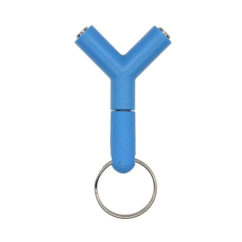 2PCS    3.5mm To Dual Headphone Male To Female Audio Cables Earphone Splitter Adapter   Color  Rando