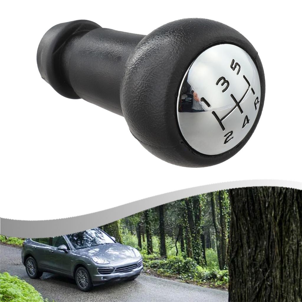 Wide Compatibility 5 Speed Shift Lever Knob Black Chrome Knob
