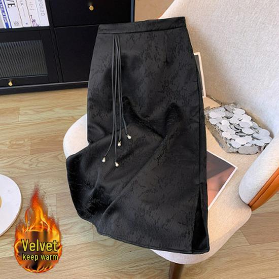 

Ретро Юбка миди А-силуэта с высокой талией черного цвета для женщин - Коллекция Осень/Зима M чёрный