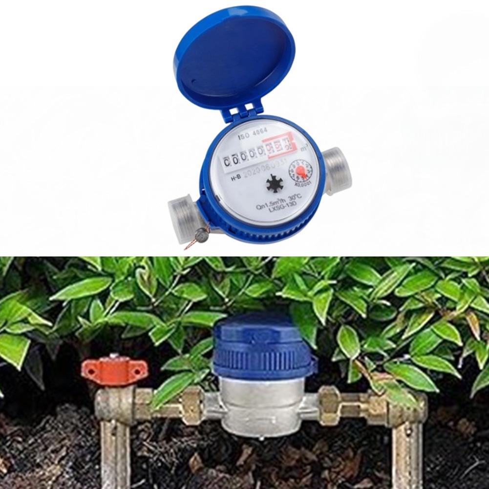 DN15 Smart Water Meter Mechanical Rotary Calibrator for Household Water Use with Clear Dial and Copper Plated Nickel