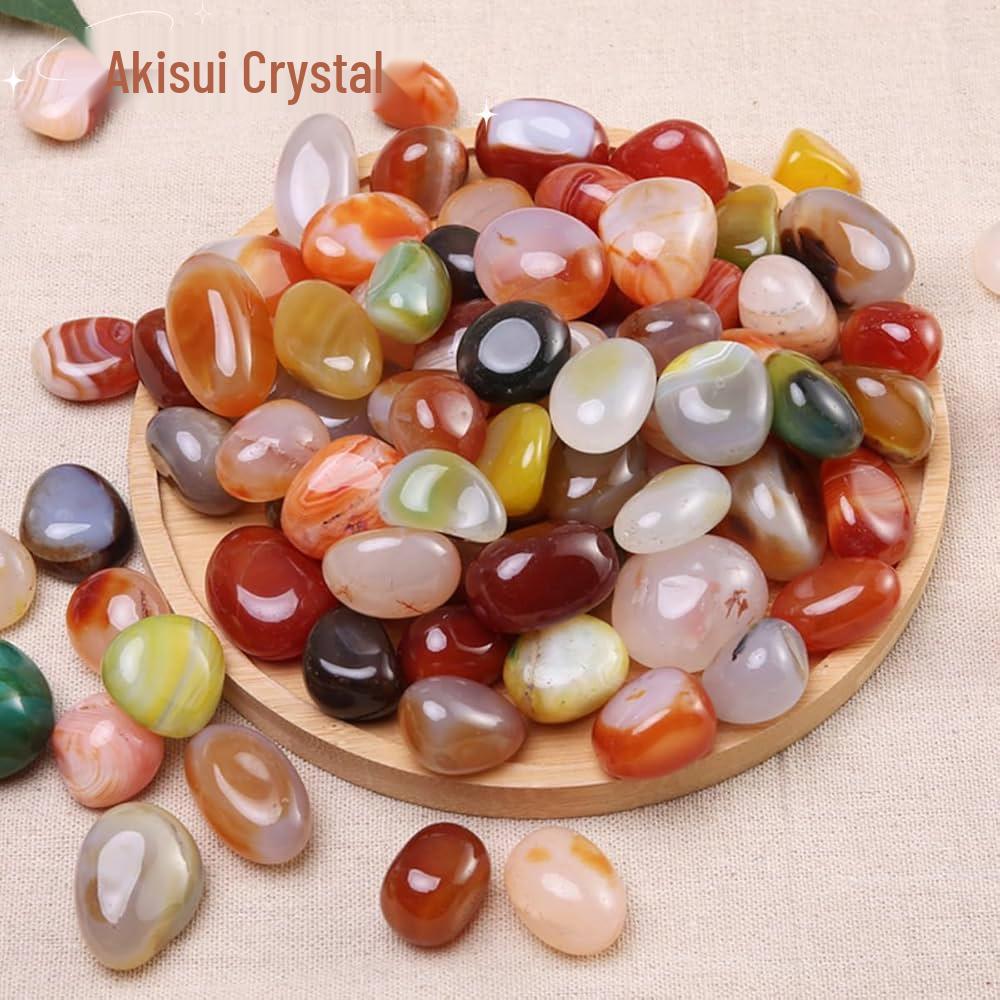 Nanjing Multicolor Agate Stone Pebbles for Succulent Pot, Fish Tank, and Garden Decoration