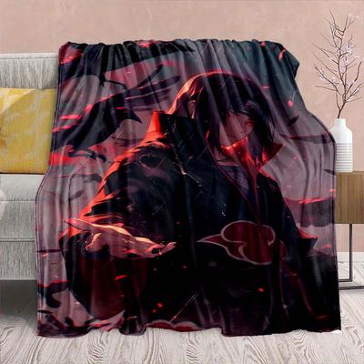 Naruto Anime Flanelová deka - Měkká teplá ideální na pohovku, do postele, na kempování, cestování, do kanceláře, domácí dekorace -QJY