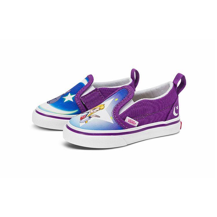 Sailor Moon X Vans Slip-On V Toddler Pretty Guardian - Blue Purple Baby Sneakers VN0A5EFK5RH