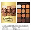 1PC 12-color Powder, Makeup, Grooming Tray, Concealer, Highlight and Brighten, Three-dimensional Matte Beauty.