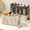 Large Capacity Desktop Storage Box Folding With Mesh Organizer Dividers Folding Storage Box Mesh Organizer Cosmetics Organizer