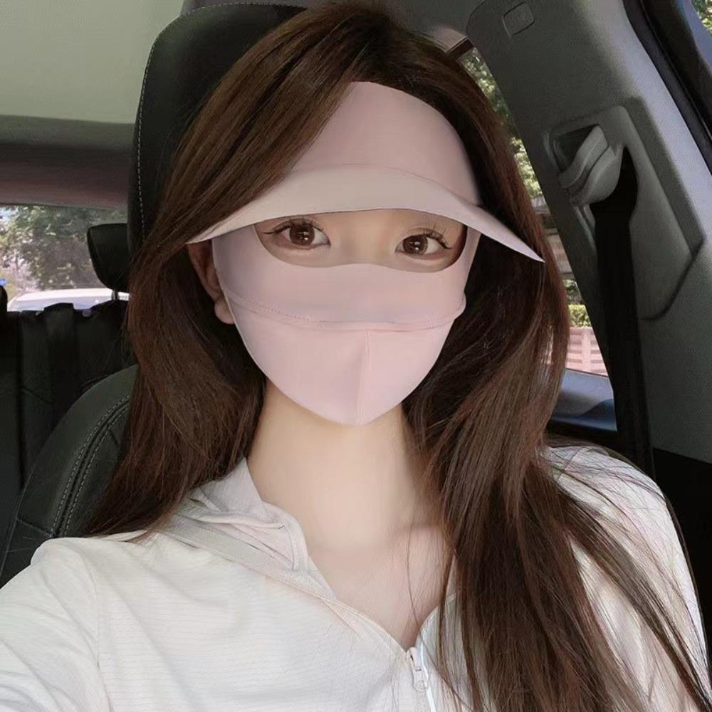 Fashion Unisex Full Face IceSilk Sun Protection Mask Outdoor Anti-UV Summer Riding 3D Breathable Eye Protect Dustproof Face Mas