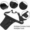 Half Body Fanny Pack Black Multifunctional Apron Mountaineering Travel Wear Resistant Gardening Haircut Kit