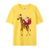 Christmas Giraffe Santa Claus Riding Tshirt Unisex Funny Tshirt Printed T Shirts Casual Oversized Tees
