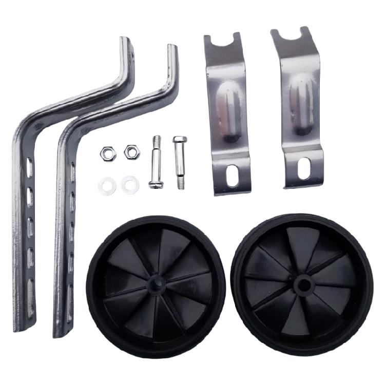 Kids Bicycles Training Wheels Auxiliary Wheel Replacement For 12 To 20Inch Bikes Improve Stabilizers With Metal Brackets