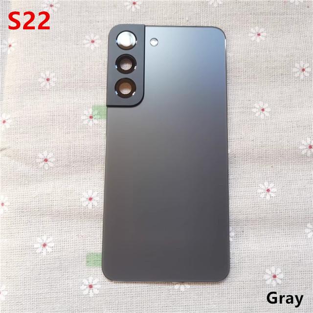 S908 Housing For Samsung Galaxy S22 Ultra Plus S901 S906 5G Battery Cover Glass Repair Back Door Rear + Logo Camera Lens