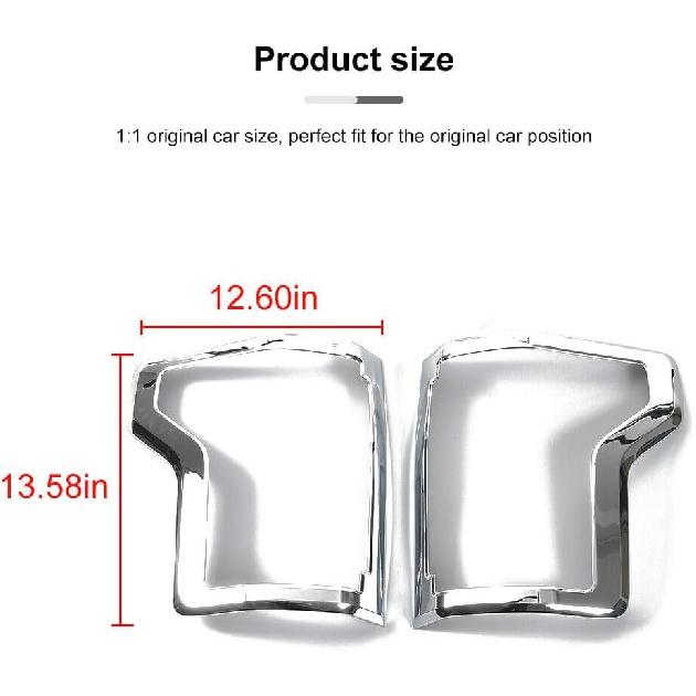 Car Accessories Exterior Tail Light Lamp Surround Cover Trims Frame Chrome Fit for Ford F150 2015 2016 2017 2018 2019 ABS 2 PCS