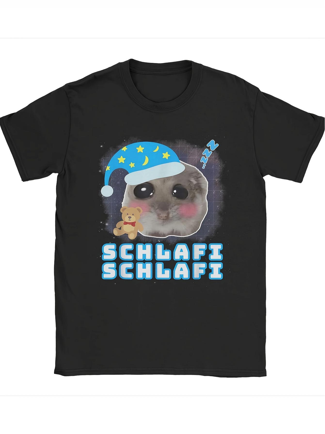 Cute Hamster Sleep T-Shirt for Men And Women XL