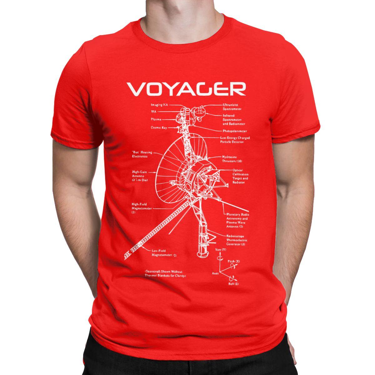 

Мужская футболка Voyager Program Межзвездный Космический Корабль Sci Fi 100% Хлопок Одежда Короткий Рукав Круглый Вырез Футболка Летняя Футболка S