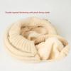 1Pcs Thickened Beret Warm Knitted Wool Hat Autumn Winter Mom Hat Diy Accessories Women'S Winter Flower Hat