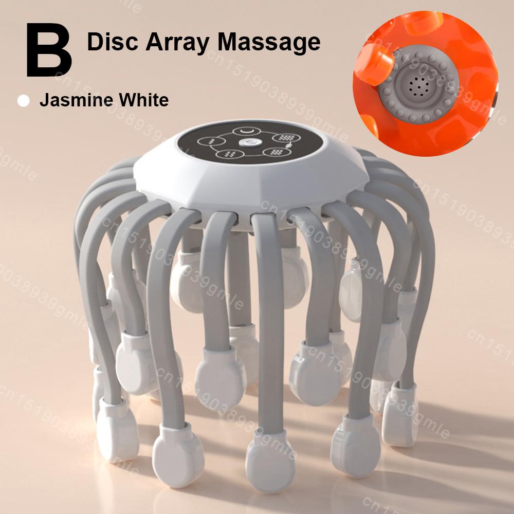 20 Octopus Claw Head Massager Electric Red Light Therapy Relief Scalp Massage Stimulators Orange Vibration Hair Head Massager