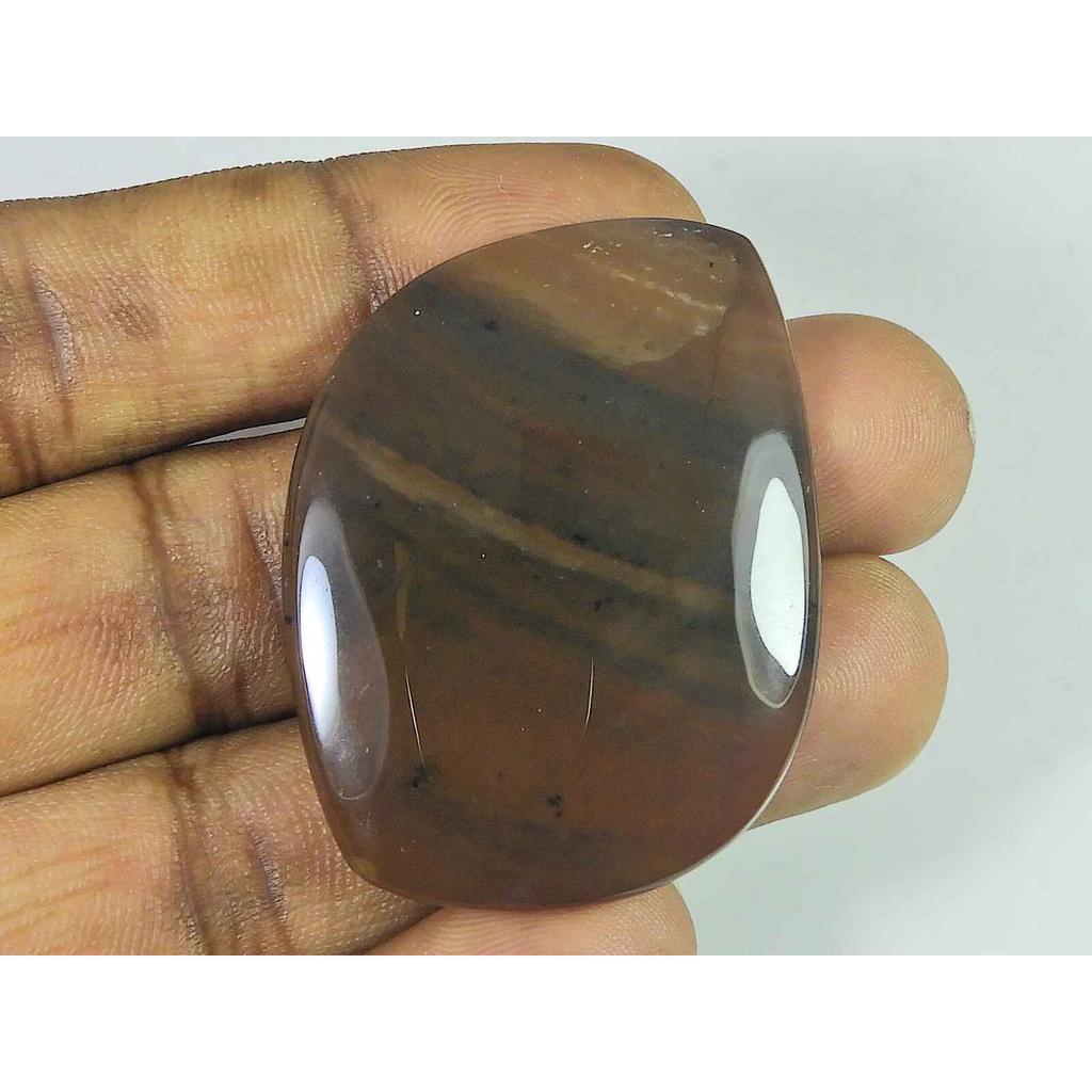 35X46X06MM Natural Honey Dendrite Fancy Shape Cabochon Loose Gemstone 71Cts. SK-3465