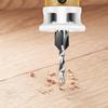 4Pieces Steel Countersink Drill Bits with Adjustable Depth Control Collar 2.8/3.2/3.5/4mm for Wood Plastic Drilling