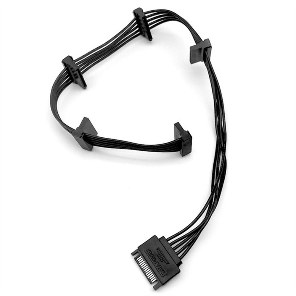 1 Male To 5 Female SATA Power Cable SATA 15Pin SATA Extension Cable  for Hard Disk/HDD/SSD