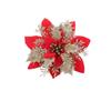 5 buc 14.5cm Sclipici Artificial Crăciun Flori Mreey Decorație Pom de Crăciun Ornamente An Nou Fericit Xmas Flori Artificiale natal
