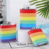 Rainbow Stainless Steel Hip Flask 6 7 8oz Outdoor Portable Flask for Alcohol Vodka Whiskey Wine Bottle Bridesmaid Gift