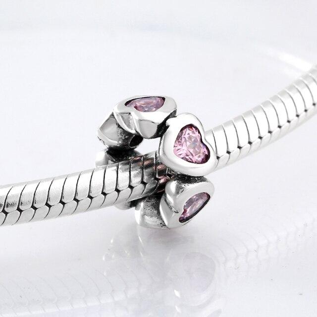 Perles fines en argent sterling 925 de forme ronde La famille est là où l'amour grandit Perles fines à faire soi-même adaptées aux bracelets à breloques originaux Fabrication de bijoux