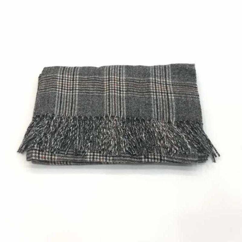 Autumn and winter new imitation cashmere shawl versatile thickened warm Korean version fringed plaid scarf women