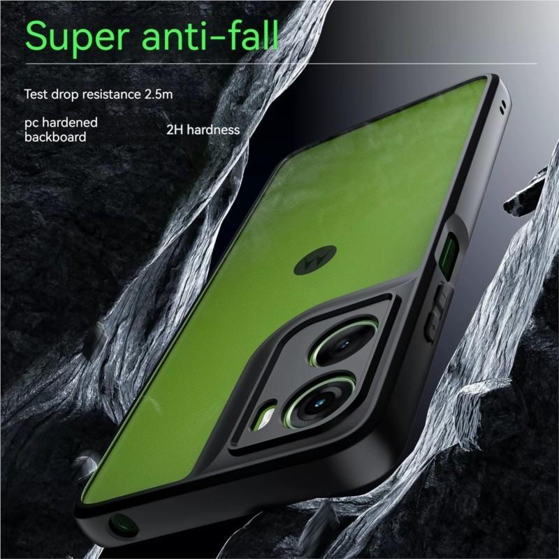 For Motorola Moto G06 Case For Motorola Moto G06 TPU Case Anti-Shockproof TPU Transparent Black Frame Case For Motorola Moto G06
