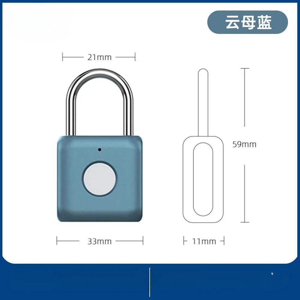 Intelligent fingerprint lock luggage electronic lock head cabinet lock student dormitory padlock fingerprint unlock fingerprint