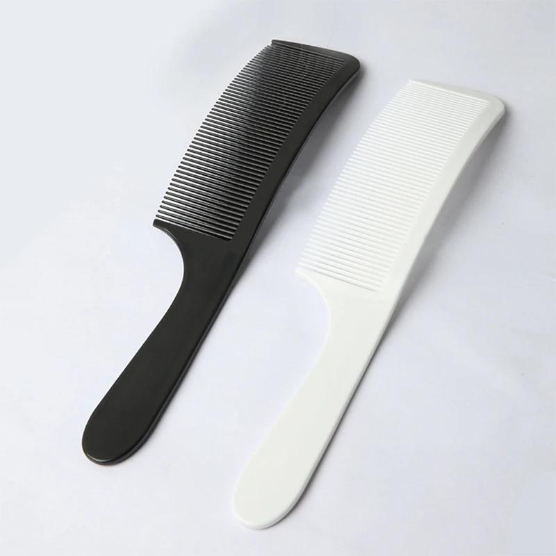 Professional Curved Shaver Hair Cipper Cutting Comb Anti-Static Barber Flat Top Comb Salon Hairdressing Tool Haircut Brush