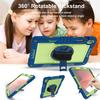 For Samsung Galaxy Tab S10 FE+ Tablet Case Silicone+PC Shockproof Cover with Kickstand Shoulder Strap
