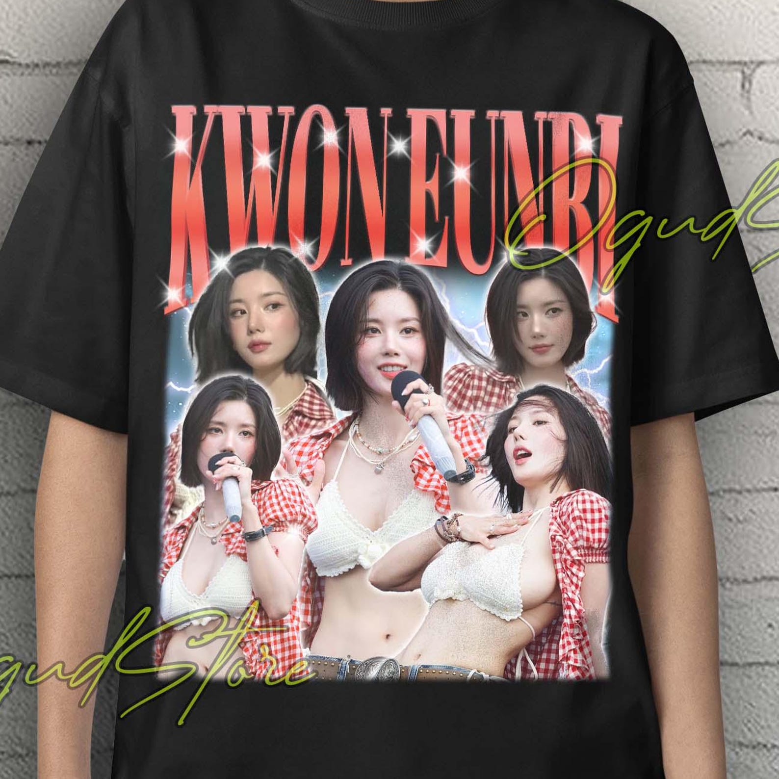 Kwon Eun-bi Kpop Singer Unisex T-Shirt 4XL