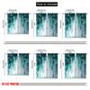 Set Of 2 Flat Printing Scene Curtains Feather Versatile Durable Polyester Without Electricity Spring Party Holiday Decor Curtain Made